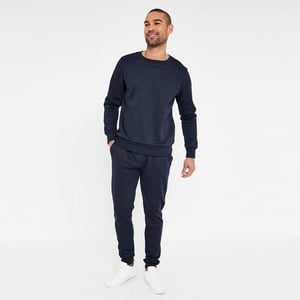 MYT Herren-Trainingsanzug mit Rundhalsausschnitt Navy
