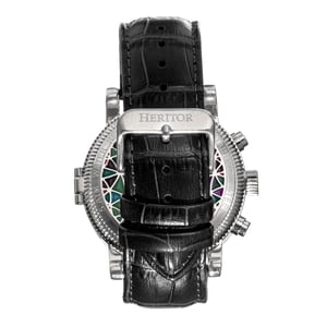 Heritor Automatic Legacy Lederbanduhr mit Tag/Datum