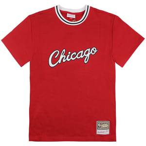 Mitchell & Ness Chicago Bulls Französisch Terry Mens T-Shirt