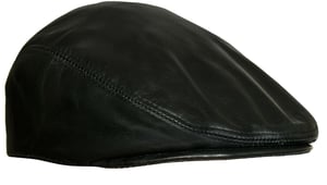 Peaky Blinders Newsboy-Flachhut aus Leder für Herren