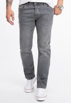 Rock Creek Jeans Straight Leg Grau