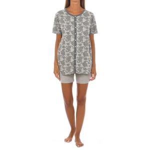 Schlafanzug kurzarm Kaschmir Fractal KL45205 woman
