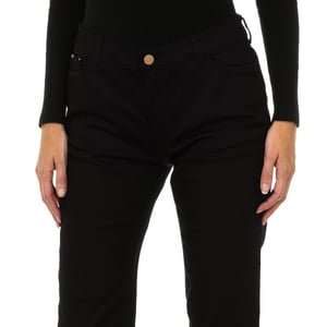 Lange Hose aus Stretchgewebe 6Y5J85-5DXIZ Frau