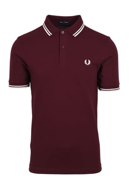 Fred Perry Twin Tipped Poloshirt in Burgunderrot