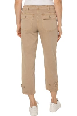 Utility Crop Cargo Jeans mit schmalem Bein in Biscuit Tan