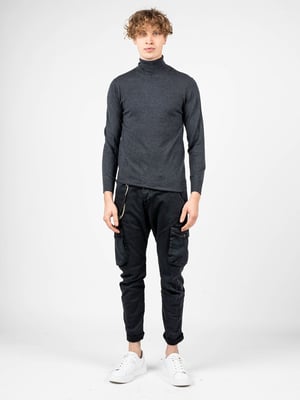 Xagon Man Pullover Turtleneck Herren grau