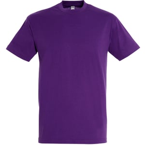 SOLS Herren Regent T-Shirt mit kurzen Ärmeln (dunkelviolett)