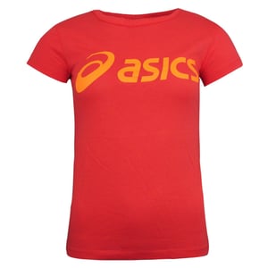 ASICS Logo Womens Coral T-Shirt