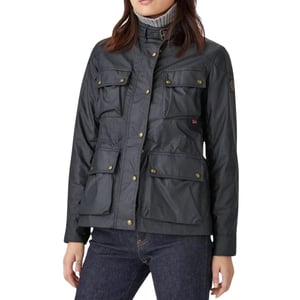 Belstaff Damen Fieldmaster Dark Ink Navy Blue Dünne Jacke