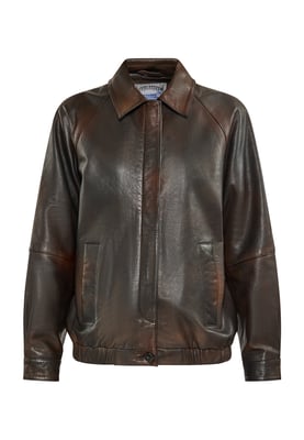 Dreimaster Jacke Damen braun schwarz