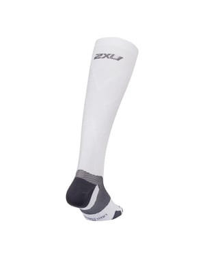 2xu leichte Kissen voll weiß/grau -Mens -Länge Socken