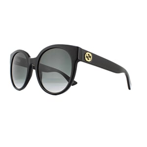 Lunettes De Soleil Gucci GG0035S 001 Dégradé Gris Noir