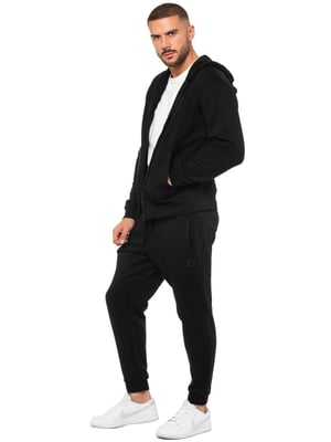 Enzo | Herren Zip Hoodie Trainingsanzug Set - Schwarz