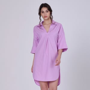 Minimalistisches Hemdkleid aus Baumwolle