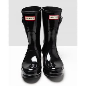 Kaufen Sie Hunter Original Short Gloss Damen Gummistiefel In Schwarz