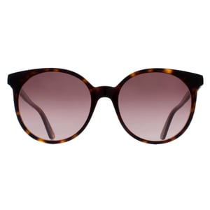 Gucci Rund Damen Dunkel Havanna Braun Farbverlauf GG0488S