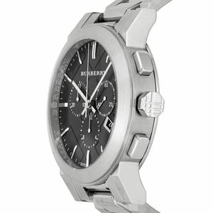 Burberry BU9351 Chronograph Schwarzes Zifferblatt Edelstahl Herrenuhr