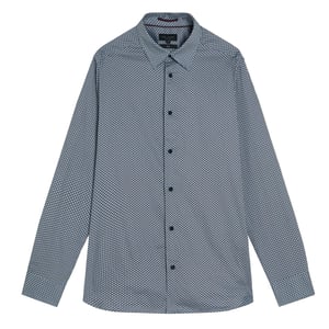Ted Baker Faenza Herren Navy Geometrisches Hemd