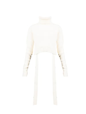 La haine Inside US Pullover LW614 Damen weiß