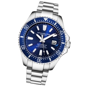 Marineblauer Depthmaster Quarz 42mm