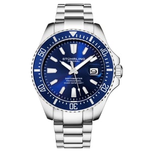 Marineblauer Depthmaster Quarz 42mm
