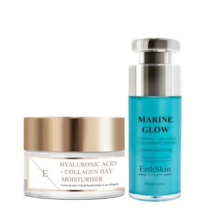 Marine Glow Vitamin C + Kollagenkonzentrat-Serum 30 ml + Hyaluronsäure und Kollagen-Tagescreme 50 ml