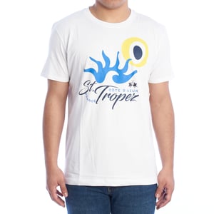 Kurzarm-T-Shirt mit normaler Passform YMR317-JS395 Herren