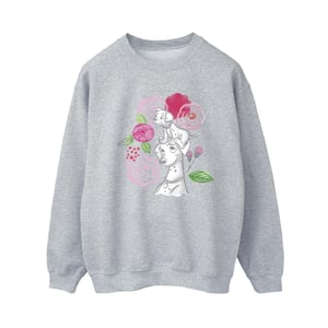 Disney - "101 Dalmatians Flowers" Sweatshirt für Damen (Grau)