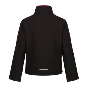 Regatta - "Ablaze" Softshelljacke Zweilagig für Kinder (Schwarz/Rot)
