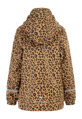 Schmuddelwedda Regenjacke Mädchen schwarz beige leo