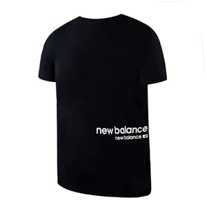Neues Gleichgewicht Kurzarm schwarzer Crew Neck Männer NB Essentials ID T-Shirt MT13518 Bk