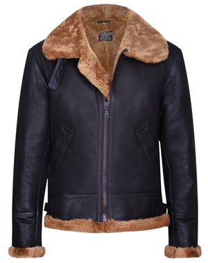 Pilot B3 Flying Shearling Schaffell Bomber Fliegerjacke