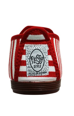Flossy Style Corella Rot/Weiß Plimsolls