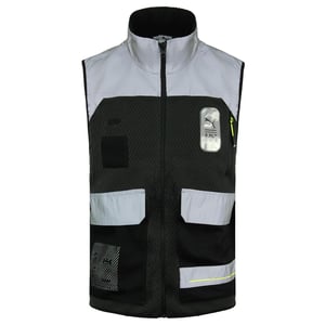 Puma x Helly Hansen ärmellose graue Herren Refelctive Polar Fleece Weste 598279 01