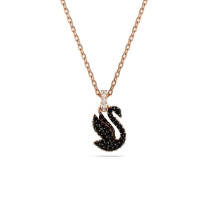 Swarovski 'Swan' Damen-Halskette aus vergoldetem Metall - Rosé 5678046