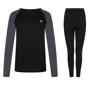 Dare 2B - "Exchange III" Basisschicht-Set für Damen (Schwarz/Ebenholz)