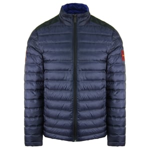 Calvin Klein Nylon Herren-Steppmantel, Marineblau