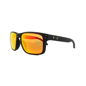 Lunettes De Soleil Oakley Holbrook Oo9102-E2 Mat Noir Prizm Ruby