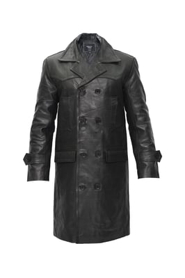 Herren-Peacoat aus Rindsleder-Dortmund