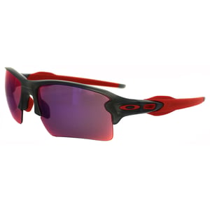 Oakley Wrap Mens Matt Grey Smoke Prizm Straße Sonnenbrillen
