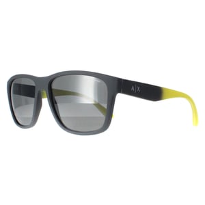 Armani Exchange AX4135S 81806G matt grau grau spiegeln silberne Sonnenbrille