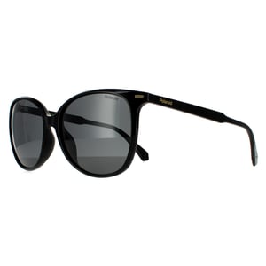 Polaroid Cat Eye Womens Schwarz Grau Polarisierte Sonnenbrille