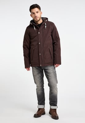 ICEBOUND Wattierte Winterjacke Herren Dunkelbraun