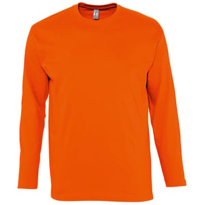 SOLS Herren Monarch Langarm T-Shirt (Orange)