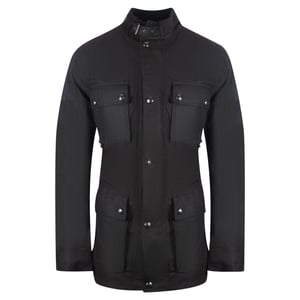 Schwarze Roadways-Motorradjacke von Belstaff