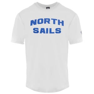 North Sails Block Brand Logo Weißes T-Shirt