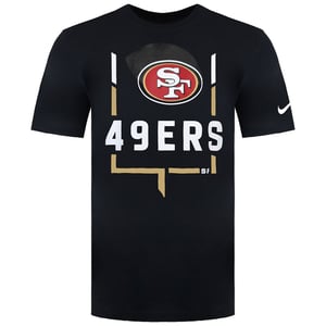 Nike San Francisco 49ers Legend Goal Post Herren-T-Shirt, schwarz