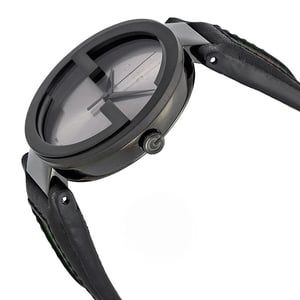 Gucci YA133206 Interlocking 42mm rot und grün Muster Strap Unisex Watch