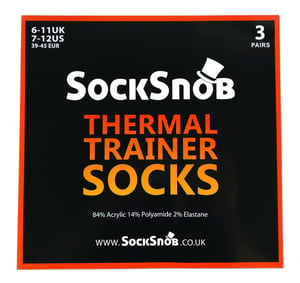 Mens Thermal Low Cut Trainer Socken | 12 Paar Multipack | Winter Unsichtbare Socken für Männer - Weiß