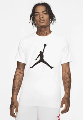 NIKE Herren M J Jumpman SS Crew T Shirt in weiß